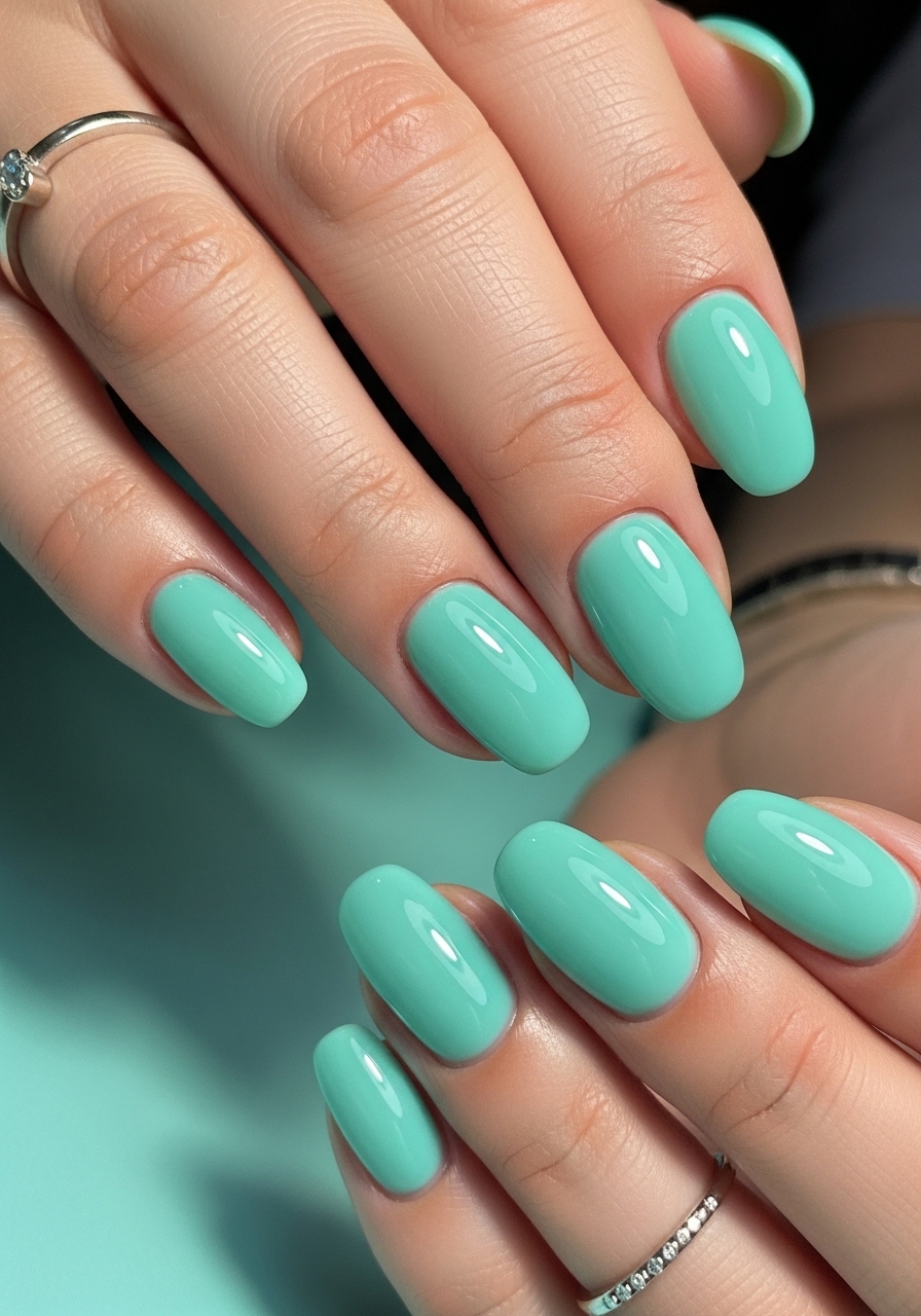 Aqua Jelly Nails
